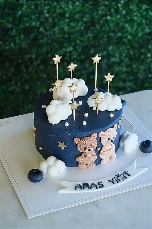 Butik Ayıcıklar Bulut ve Yıldız Pasta