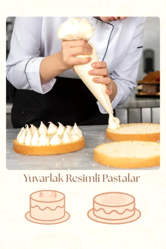 Kendi Yuvarlak Resimli Pastanı Oluştur