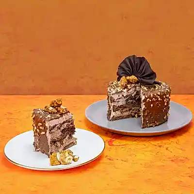 4-6 Kiilik Krokan Çikolata Pasta Çikolata